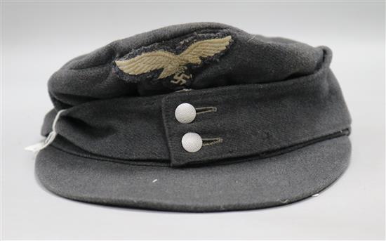 A Luftwaffe field cap